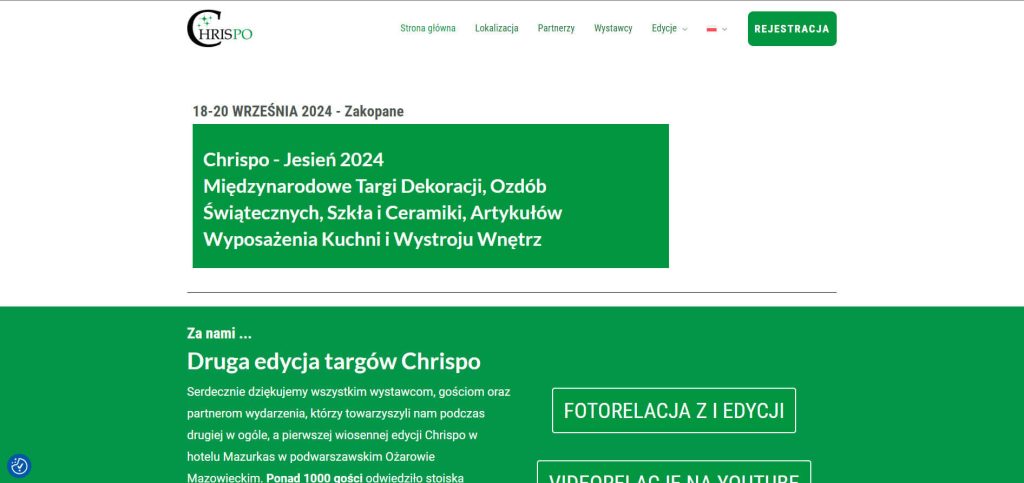 projekt i optymalizacja strony www.chrispo.pl