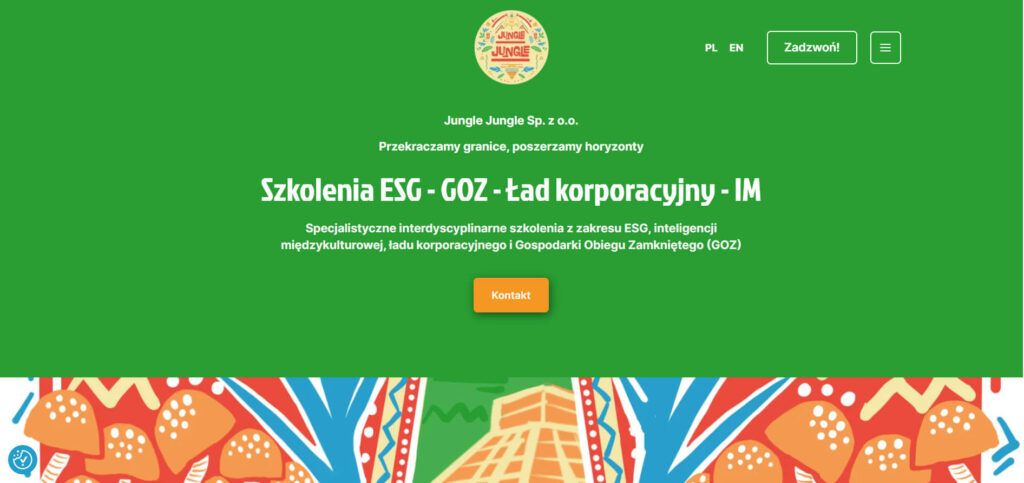 projekt, realizacja i optymalizacja dla junglejungle.pl